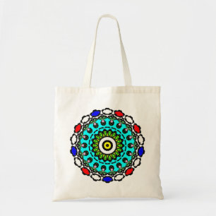 Tote Bag Motif floral mandala sans couture
