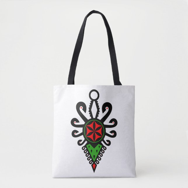 Tote Bag Motif folklorique des hauts plateaux polonais - Pa (Devant)