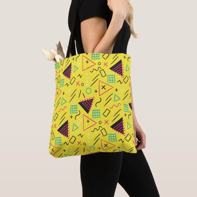 Tote Bag Motif géométrique 6 (De près)