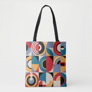 Tote Bag motif géométrique Abstrait. Impression de style Me