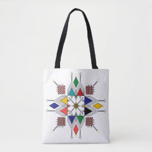 Tote Bag Motif géométrique amazigh marocain Traditionnel