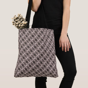Tote Bag Motif géométrique diagonal en forme d'œil de coule