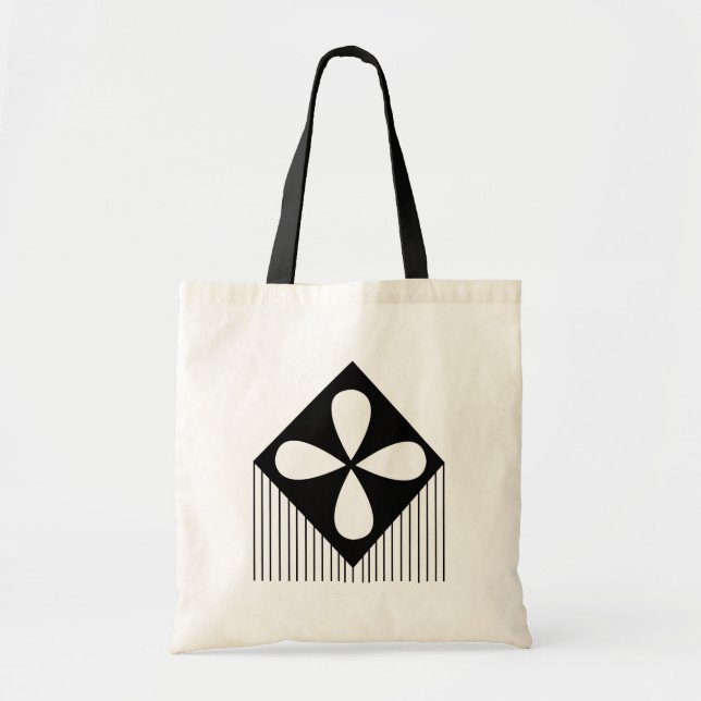 Tote Bag Motif géométrique diamant (Devant)