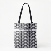 Motif géométrique élégant noir et blanc