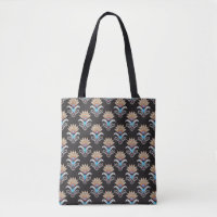 motif géométrique ethnique fleuri paisley sans cou