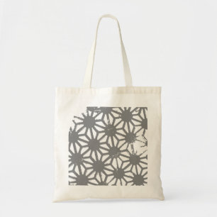 Tote Bag Motif géométrique gris