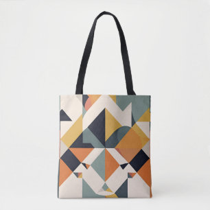 Tote Bag Motif géométrique moderne du milieu du siècle