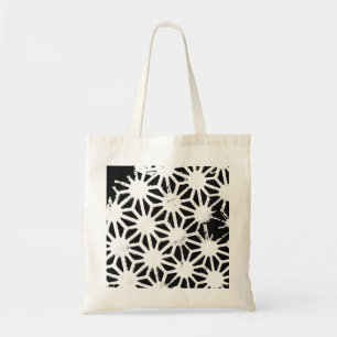 Tote Bag Motif géométrique noir et blanc
