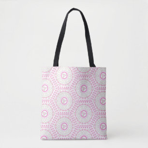 Tote Bag Motif géométrique simple rose mignon et fantaisist