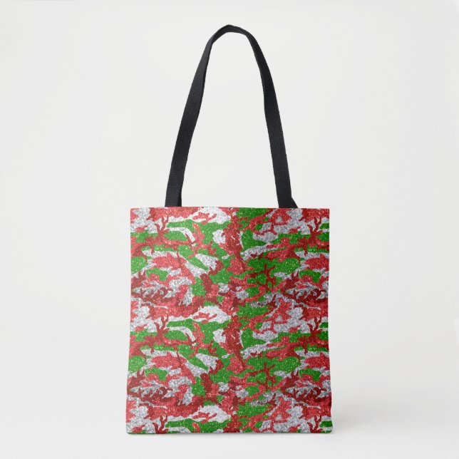 Tote Bag Motif Haus De Camo Silver Xmas (Devant)