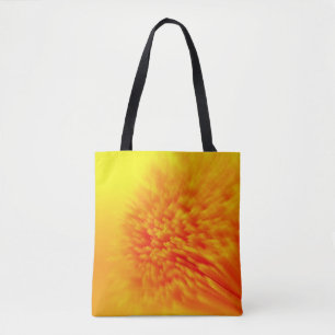 Tote Bag Motif jaune vif avec dos noir fourre-tout