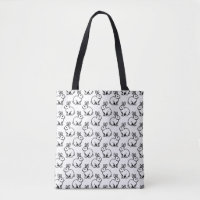 Motif lapins - Noir et Blanc