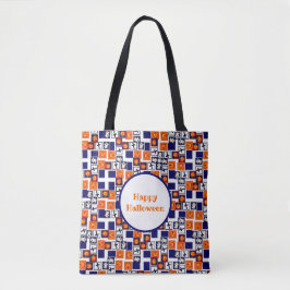 Tote Bag motif ludique sur le thème de l'Halloween