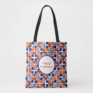 Tote Bag motif ludique sur le thème de l'Halloween