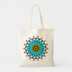 Tote Bag Motif Mandala Floral