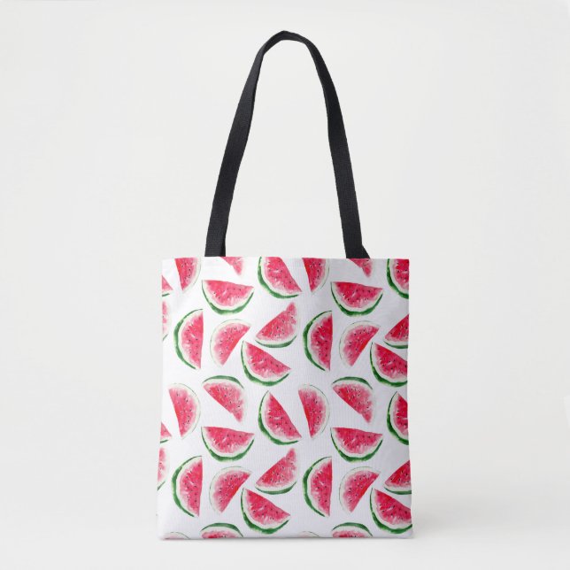 Tote Bag Motif mignon d'ananas et de pastèque (Devant)