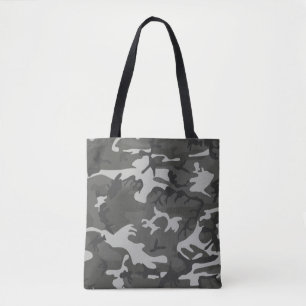 Tote Bag Motif militaire de Camo de camouflage gris