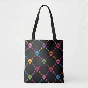 Tote Bag Motif multicolore avec des crânes