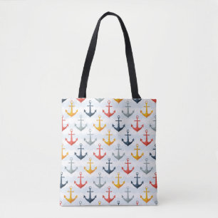 Tote Bag Motif nautique avec des Ancres