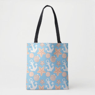 Tote Bag Motif nautique en pastel