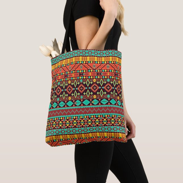 Tote Bag motif Navajo (De près)