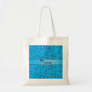 Tote Bag Motif nommé personnalisé d'hockey de champ de bl