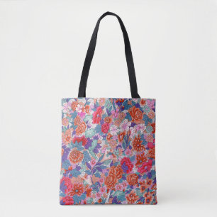 Tote Bag Motif ornemental de couleurs vives