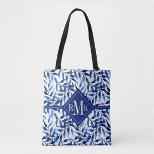 Tote Bag Motif peint à la main d'encre d'aquarelle du