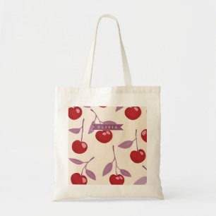 Tote Bag Motif personnalisé de cerise sucrée Rétro de fille