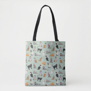 Tote Bag Motif pimpant mignon de chat de minous