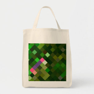 Tote Bag Motif Pixelé - Vert