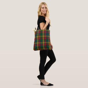 Tote Bag Motif Plaid Buchanan Clan Tartan