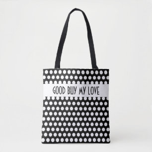 Tote Bag motif pois blanc + votre backgr. & idées
