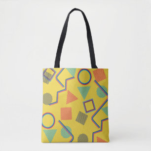 Tote Bag Motif Pop Art sans soudure. Textur coloré Abstrait