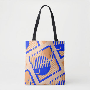 Tote Bag Motif Pop Art sans soudure. Texture couleur Abstra
