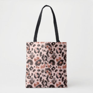 Tote Bag Motif poster de animal léopard d'eau