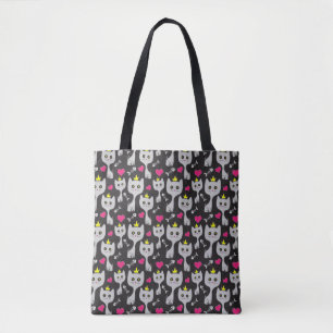 Tote Bag Motif Queen Cat