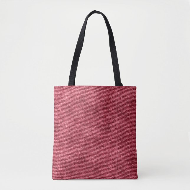 Tote Bag Motif Red Denim (Devant)