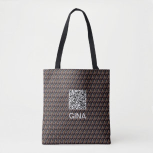 Tote Bag Motif Rétro Moderne Personnalisé