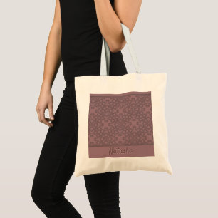 Tote Bag Motif Rose Dusty personnalisé