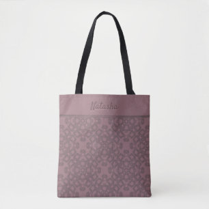 Tote Bag Motif Rose Dusty personnalisé