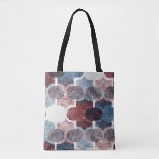 Tote Bag Motif rouge Abstrait géométrique