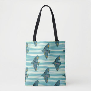 Tote Bag Motif sans couture avec persil à la main