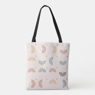 Tote Bag Motif sans couture d'arche de Boho Rainbow