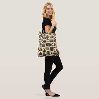 Tote Bag Motif sans couture de parc national de randonnée v