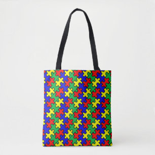 Tote Bag Motif sans couture de puzzle