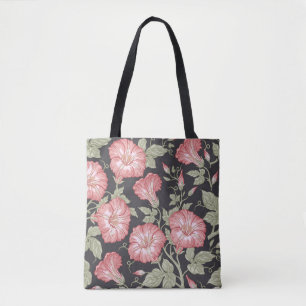Tote Bag Motif sans couture. Des fleurs sauvages de Petunia