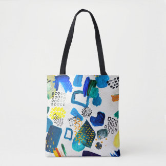Tote Bag Motif sans couture fait par des coups de peinture 