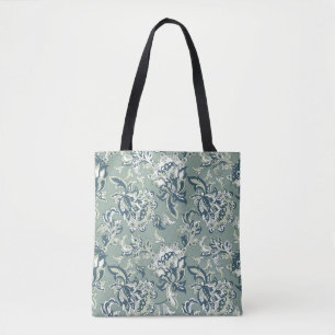 Tote Bag motif sans couture fleurie ethnique. batik folklor