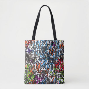 Tote Bag motif sans faille. Graffiti arrière - plan.art, pa